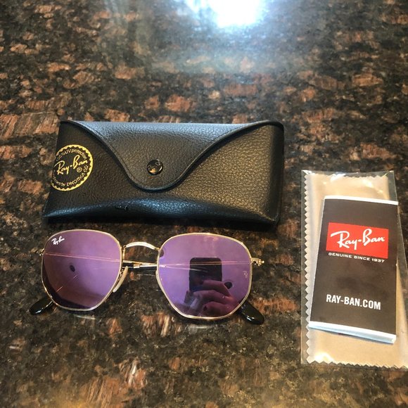 Ray-Ban Hexagonal Flat Lenses in Copper Flash